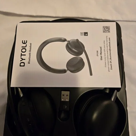 Wireless Headset w/ Mic for Work, Bluetooth 5.3 Headset w/ Noise Cancelling New - Picture 9 of 15